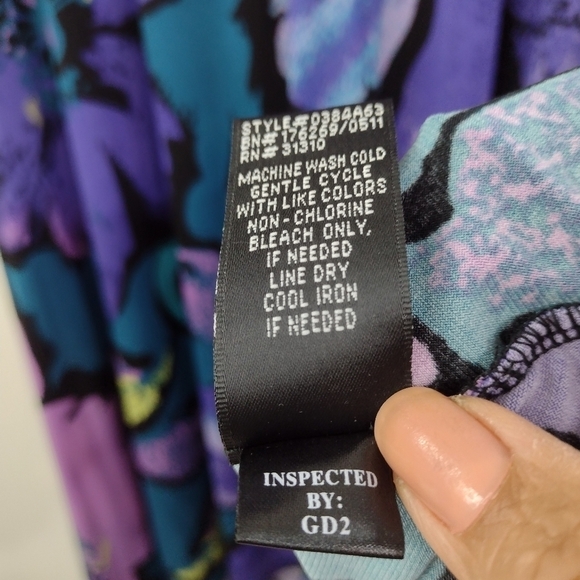 AGB women's strapless floral print dress size (M) - Picture 15 of 16